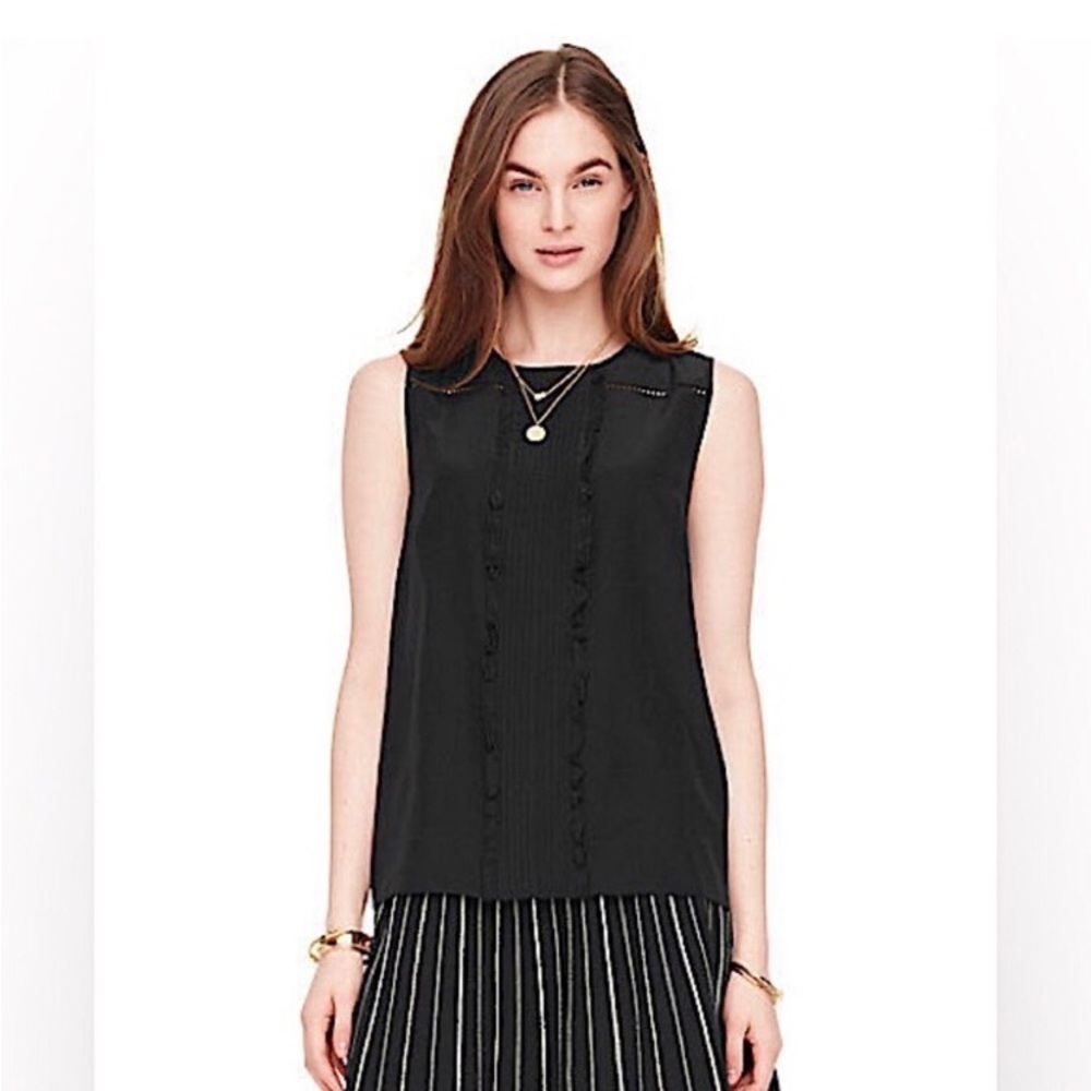 Kate Spade Black Sleeveless Blouse